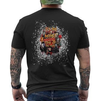 Bleached It's The Most Wonderful Time Of The Year Halloween Men's T-shirt Back Print - Seseable