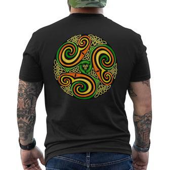 Bodhran Instrument Celtic Irish Culture Ireland Men's T-shirt Back Print | Mazezy
