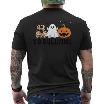 Boo To Bullying Unity Day Halloween Anti-Bullying Orange Men's T-shirt Back Print - Monsterry UK