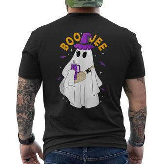 Boo Jee Boujee Halloween Cute Boo Ghost Spooky Costume Men's T-shirt Back Print - Seseable