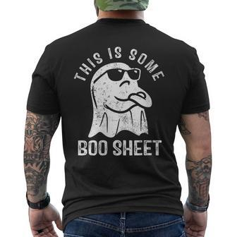 This Is Some Boo Sheet Ghost Halloween Costume Men's T-shirt Back Print - Monsterry CA