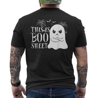 This Is Boo Sheet Ghost Retro Halloween Costume Men's T-shirt Back Print | Mazezy DE