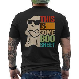 This Is Some Boo Sheet Ghost Retro Halloween Costume Men's T-shirt Back Print - Seseable