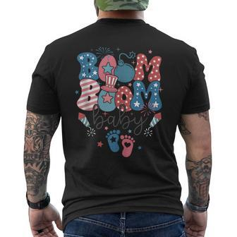 Boom Boom Baby Funny 4Th Of July America Pride Usa Pride Month Funny Designs Funny Gifts Mens Back Print T-shirt | Mazezy