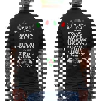 Boos Name Gift Christmas Crew Boos Mens Back Print T-shirt | Seseable UK