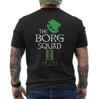 Borg Name Gift The Borg Squad Leprechaun Mens Back Print T-shirt - Seseable