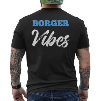 Borger Vibes Simple City Borger Men's T-shirt Back Print | Mazezy