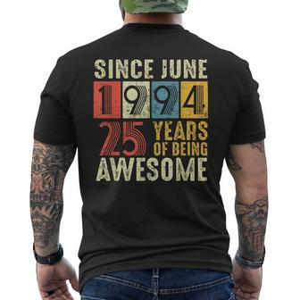 Born In June 1994 Birthday Men's Back Print T-shirt | Mazezy