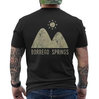 Borrego Springs Califonia Desert Travel Men's T-shirt Back Print | Mazezy CA