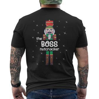 Boss Nutcracker Family Matching Pajama Men's T-shirt Back Print - Seseable