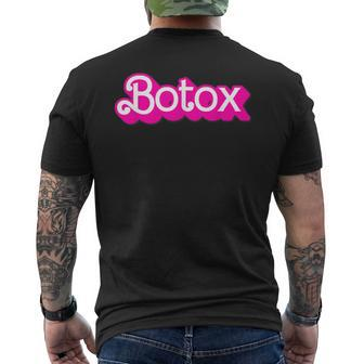 Botox Barb Trending But First Cute Fun Pink Botox Barb Men's T-shirt Back Print | Mazezy