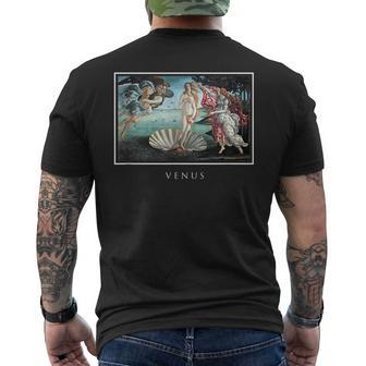 Botticelli The Birth Of Venus - Renaissance Masters Mens Back Print T-shirt | Mazezy