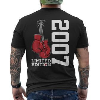 Boxing Fight Limited Edition 2007 Boxer 16Th Birthday Boxes Mens Back Print T-shirt | Mazezy