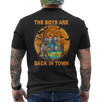 The Boys Are Back In Town Halloween Men's T-shirt Back Print - Monsterry AU