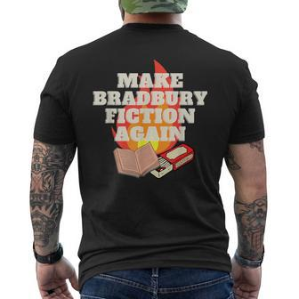 Make Bradbury Fiction Again Men's T-shirt Back Print | Mazezy