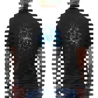 Brain Neuron Fancy Blue Nerve Neurology Neuroscience Men's T-shirt Back Print | Mazezy