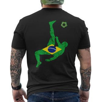 Brazil Soccer Brazilian Pride Brazilian Soccer Player Brazil Mens Back Print T-shirt | Mazezy