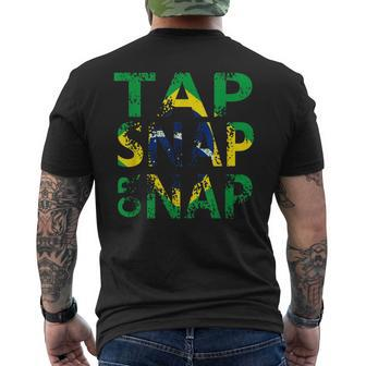Brazilian Jiu Jitsu Tap Snap Or Nap Men's T-shirt Back Print | Mazezy