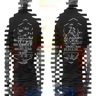 Out Of Breath Hiking Society Men's T-shirt Back Print - Seseable