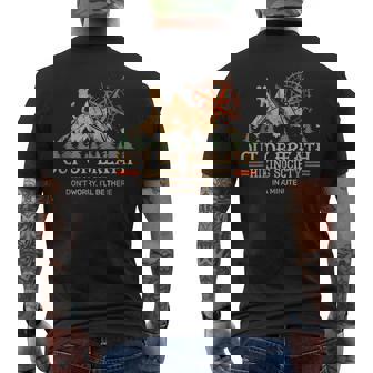 Out Of Breath Hiking Society Men's T-shirt Back Print - Seseable