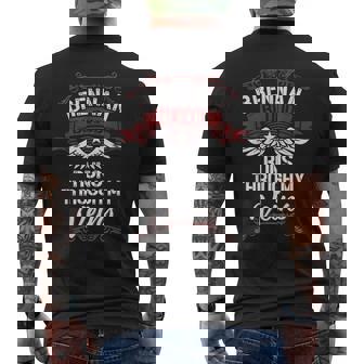 Brennan Blood Runs Through My Veins Last Name Family Men's T-shirt Back Print - Seseable