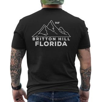 Britton Hill Florida Climbing And Hiking Mountain Men's T-shirt Back Print | Mazezy