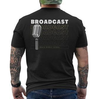 Broadcast Men's T-shirt Back Print | Mazezy DE