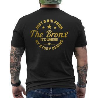 Bronx Nyc New York City Ny Mens Back Print T-shirt - Seseable