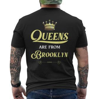 Brooklyn Home Roots Grown Born City Usa Heritage Men's T-shirt Back Print | Mazezy