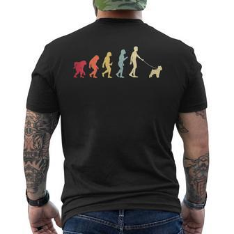 Brussels Griffon Evolution Retro Vintage Mens Back Print T-shirt | Mazezy