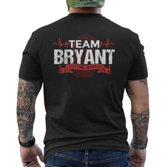 Bryant Team Family Reunions Dna Heartbeat Gift Mens Back Print T-shirt | Mazezy