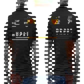 Budapest SportSoccer Jersey Flag Football Hungary Mens Back Print T-shirt | Mazezy
