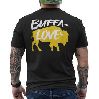 Buffa-Love Buffalo New York Men's T-shirt Back Print | Mazezy