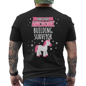 Building Surveyor Men's T-shirt Back Print | Mazezy
