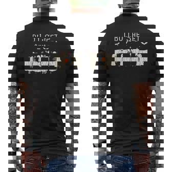 Bull Sheet Ghost Cow Halloween This Is Bull Sheet Men's T-shirt Back Print | Mazezy