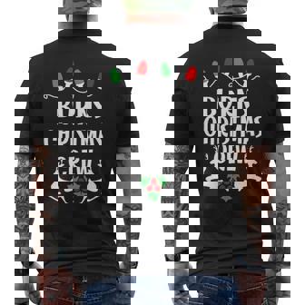 Burns Name Gift Christmas Crew Burns Mens Back Print T-shirt - Seseable