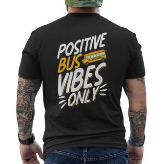 Bus Assistant Driver School Bus Monitor Men's T-shirt Back Print | Mazezy