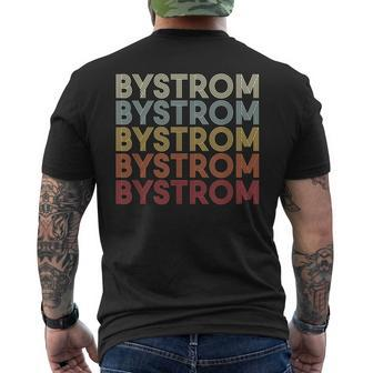 Bystrom California Bystrom Ca Retro Vintage Text Men's T-shirt Back Print | Mazezy