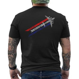C-17 Globemaster Iii Military Transport Fly Fight Win Men's T-shirt Back Print | Mazezy