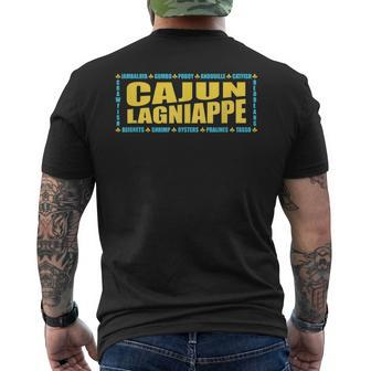 Cajun Lagniappe With Crawfish Gumbo Jambalaya Men's T-shirt Back Print - Thegiftio UK