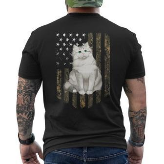 Camo American Flag Ragamuffin 4Th Of July Usa Men's T-shirt Back Print | Mazezy