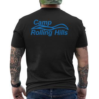 Camp Rolling Hills Sleepaway Camp Outdoor Vacations Men's T-shirt Back Print | Mazezy