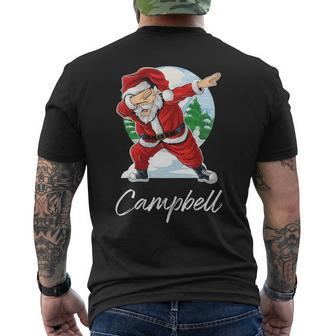 Campbell Name Gift Santa Campbell Mens Back Print T-shirt - Seseable