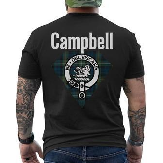 Campbell Of Argyll Clan Scottish Name Coat Of Arms Tartan Campbell Funny Gifts Mens Back Print T-shirt | Mazezy