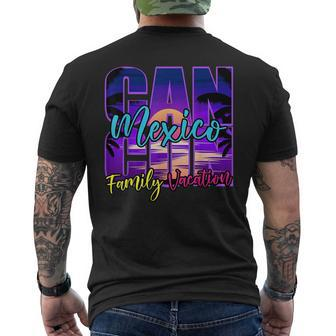 Cancun Mexico Outfits Family Vacation Souvenir Summer Group Mens Back Print T-shirt - Seseable