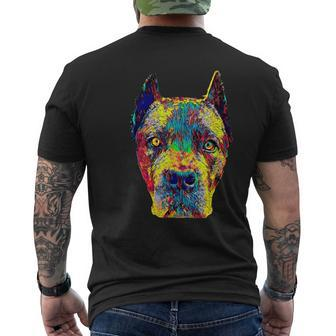 Cane Corso Dog Italian Mastiff Head Mens Back Print T-shirt | Mazezy