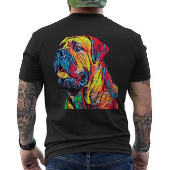 Cane Corso Italian Mastiff Breed Dog Mens Back Print T-shirt | Mazezy