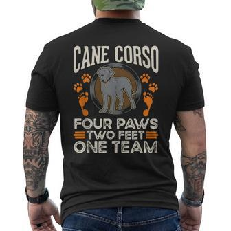 Cane Corso Italian Mastiff Italian Moloss Cane Corso Mens Back Print T-shirt | Mazezy