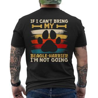If I Can't Bring My Dog I'm Not Going Beagle-Harrier Dog Men's T-shirt Back Print | Mazezy
