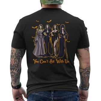 You Can't Sit With Us Ghoul Gang Horror Halloween Bride Men's T-shirt Back Print | Mazezy
